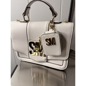 Steve Madden Crossbody Bag  with Pouch White On Trend Fashion Y2K Vibes Boho